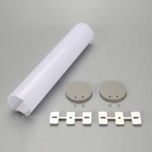 Anodized surface round LED aluminum profile for LED tape light