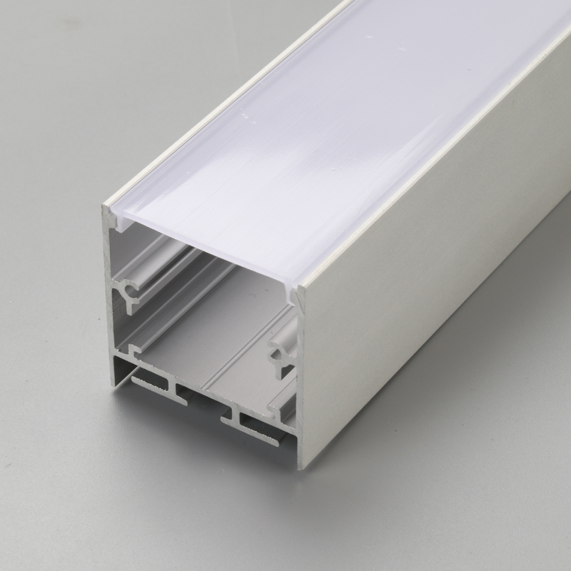 6063 series grade frosted and transparent cover U shape and V shape LED aluminium profile