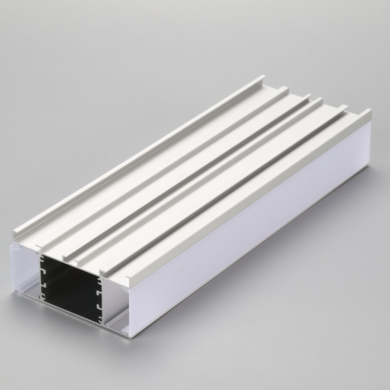 Silver anodized 6063 T5 aluminium U profile for LED lighting