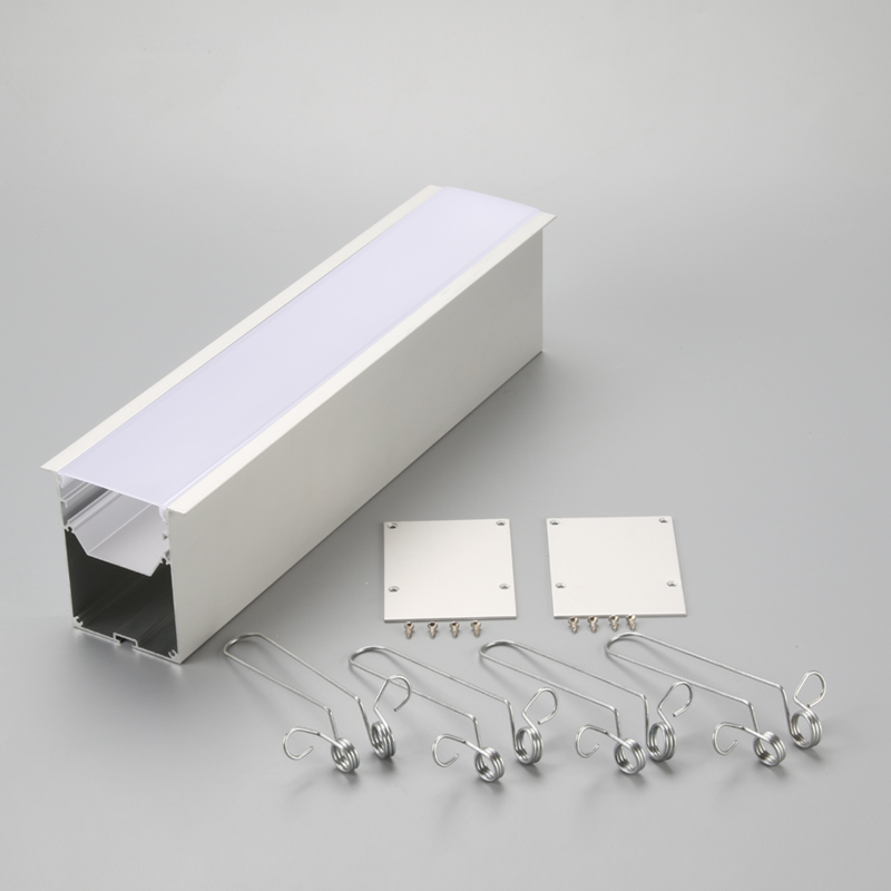 6063 aluminum LED strip aluminum profile with end cap mounting clip