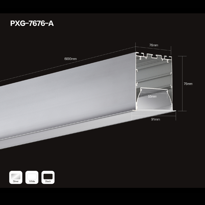 Aluminum extruded type profile aluminium U channel for LED strip lighting