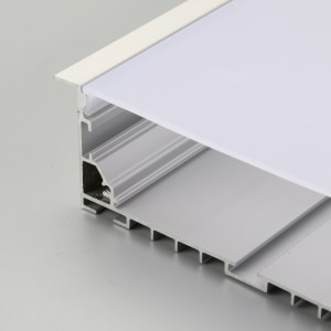 LED aluminum profile with PC diffuser flat Shape
