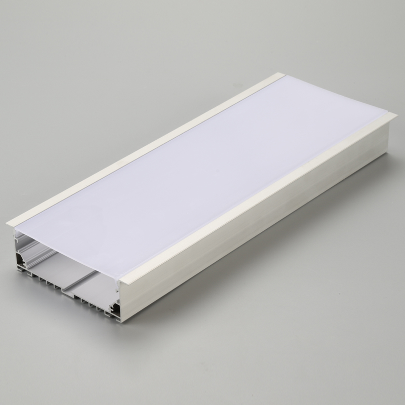 LED aluminum profile with PC diffuser flat Shape