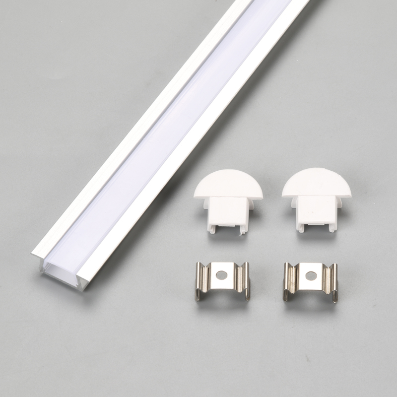 Milky cover and end cap aluminum profile for LED light bar