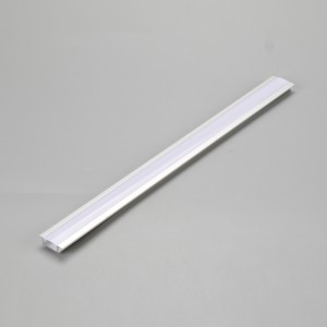 Aluminum extrusion LED profile for recessed linear light housing with milky/frosted diffuser