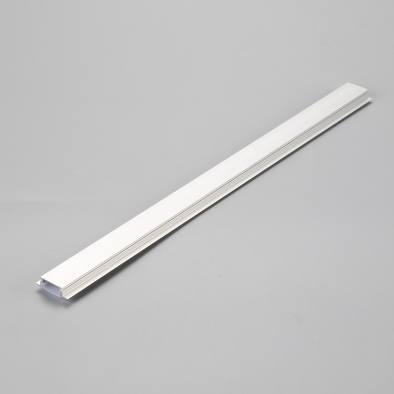 Aluminum extrusion LED profile for recessed linear light housing with milky/frosted diffuser