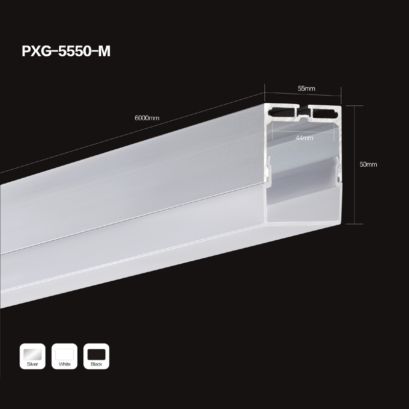 LED linear light housing with aluminium profile LED light parts