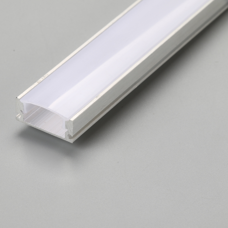 Silver 2m length aluminium LED strip light profile