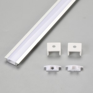 Recessed LED strip linear aluminum channel profile