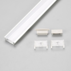 Recessed linear LED light strip aluminum channel profile