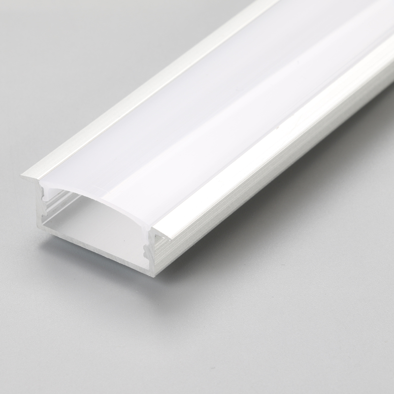 Recessed linear LED light strip aluminum channel profile