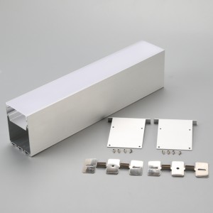 Extruded aluminium U channel LED strip linear profile